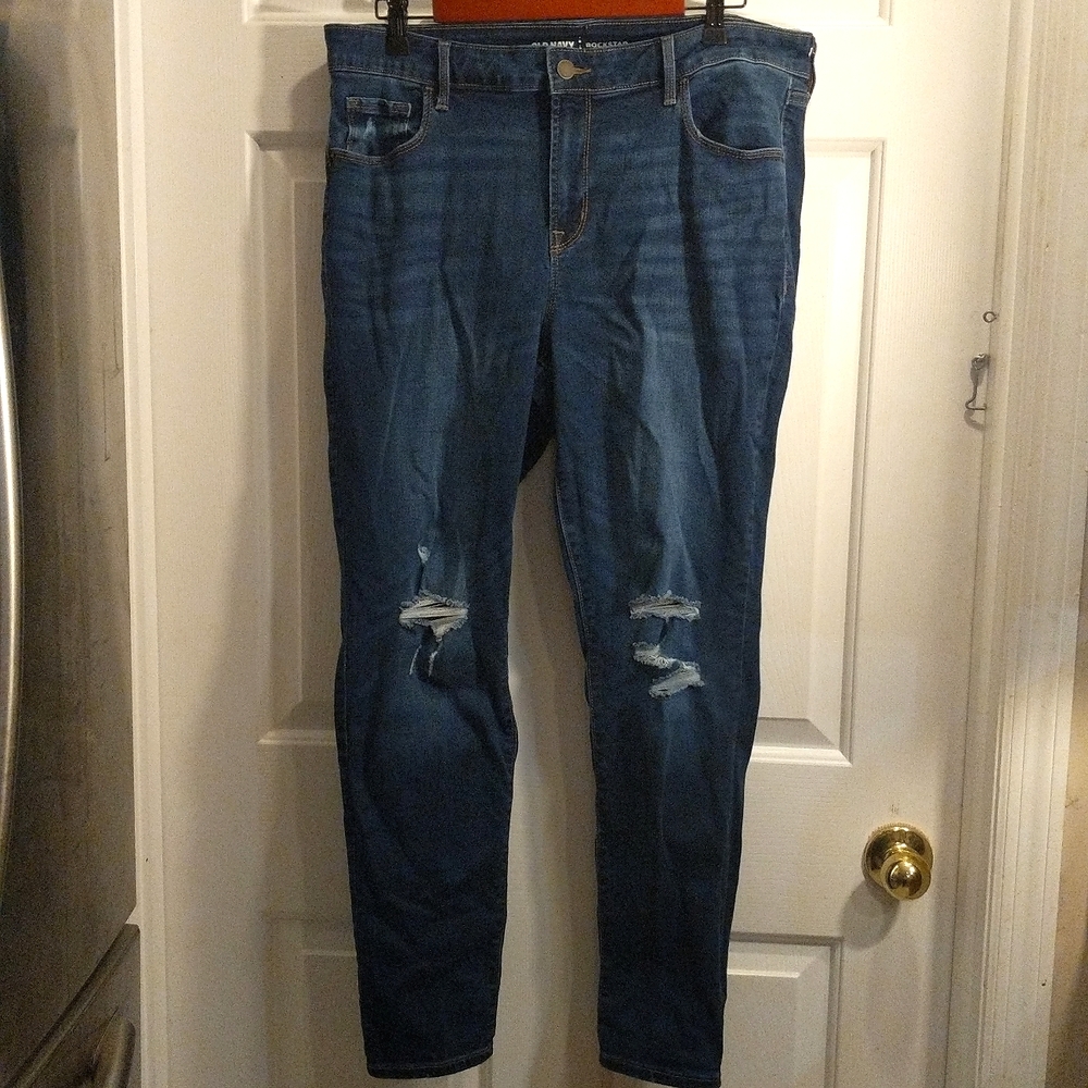 Distressed Rockstar skinny jeans